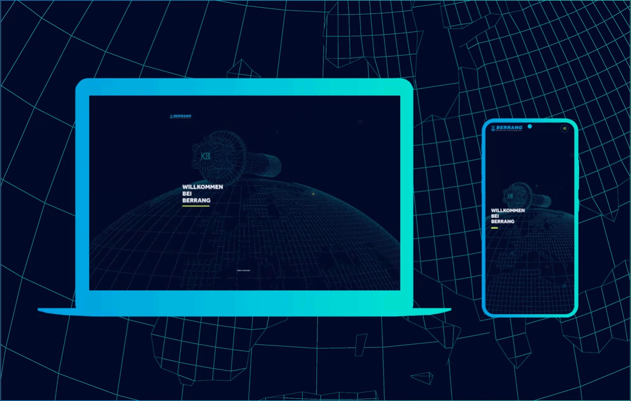 Berrang Website — Notebook und Smartphone