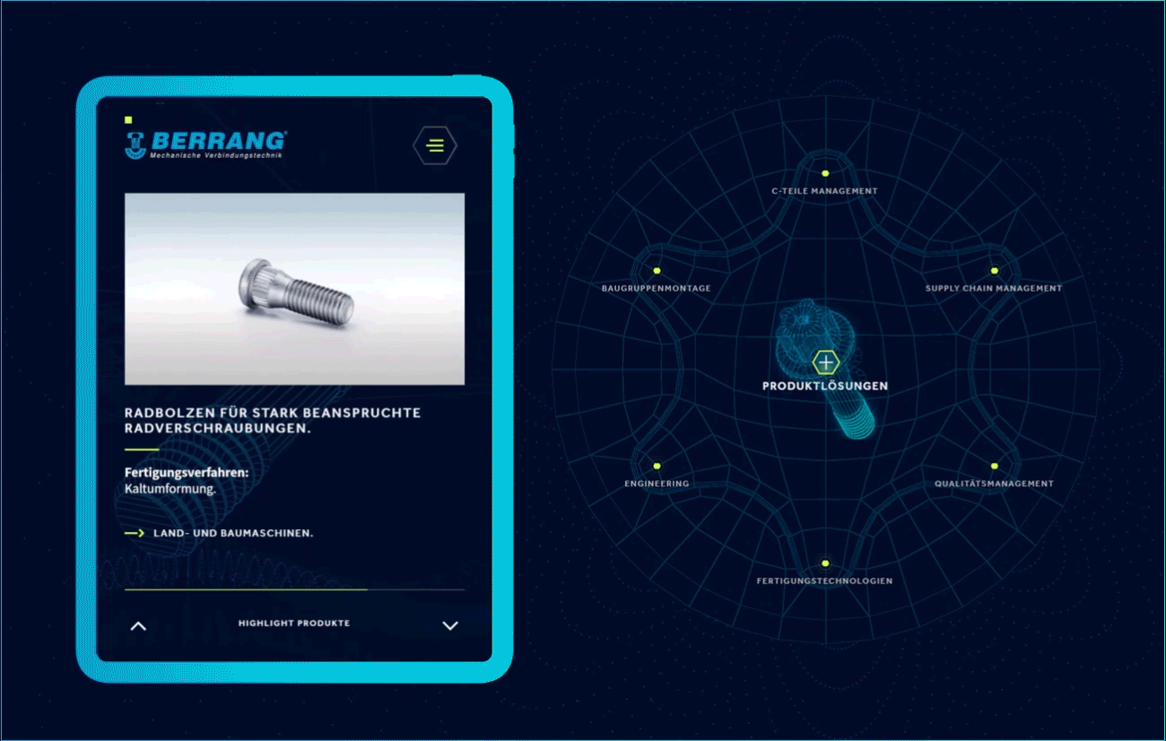 Berrang Website — Tablet
